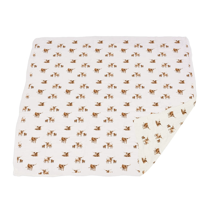 Longhorn Bamboo Newcastle Blanket