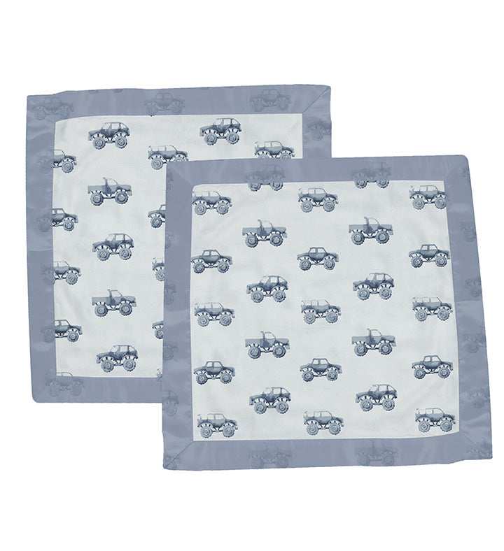 ndigo Monster Trucks Cotton Newcastle Blankie