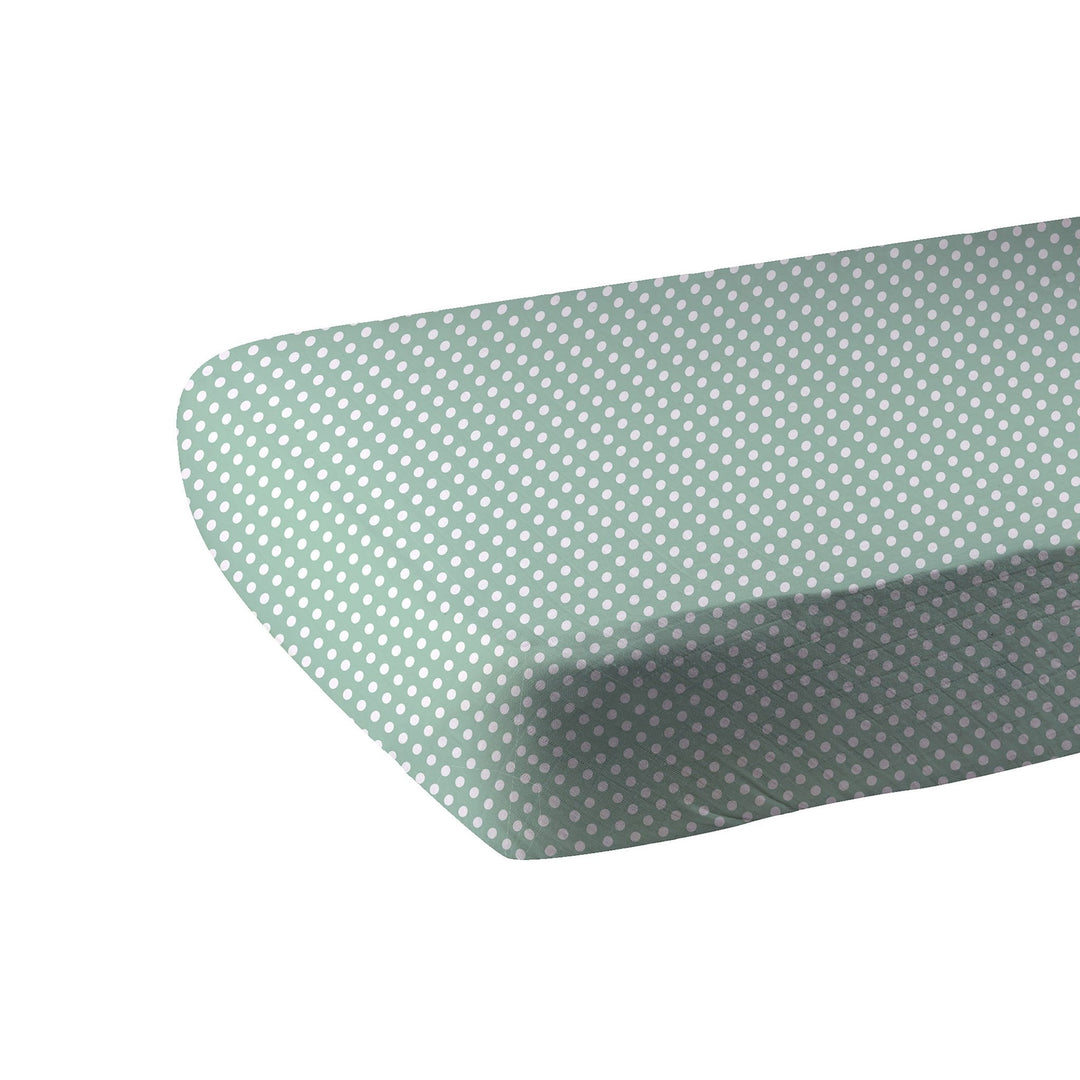 Polka Dot Cotton Muslin Crib Sheet