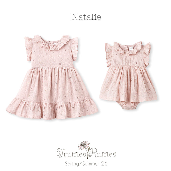 Pink Eyelet Cotton Dress