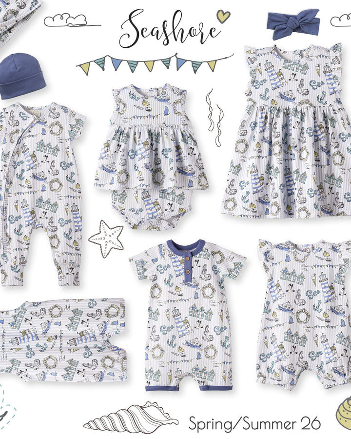 Seashore Skirted Bamboo Bodysuit