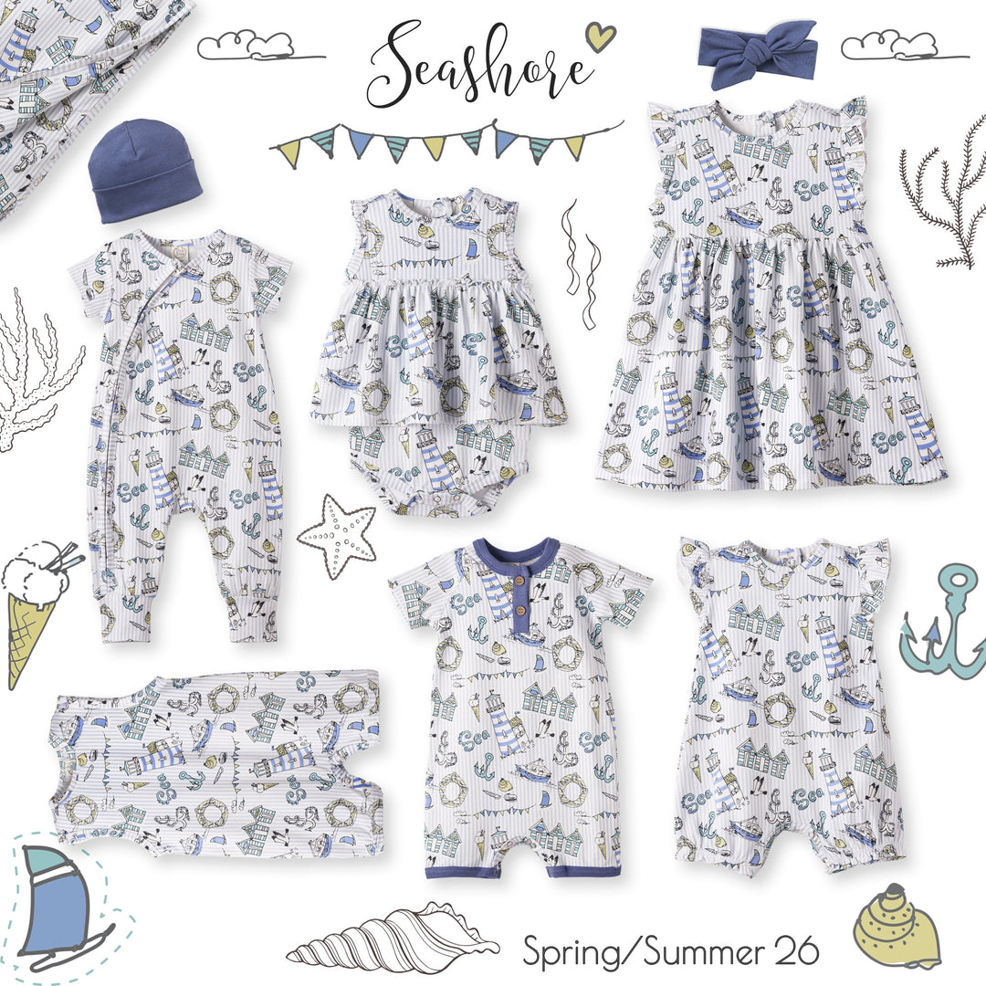 Seashore Bamboo Shortall Romper