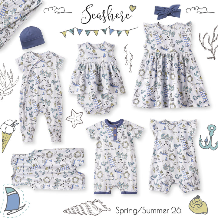 Seashore Bamboo Shortall Romper
