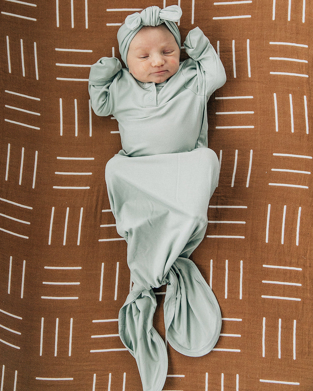 Sage Bamboo Knot Gown