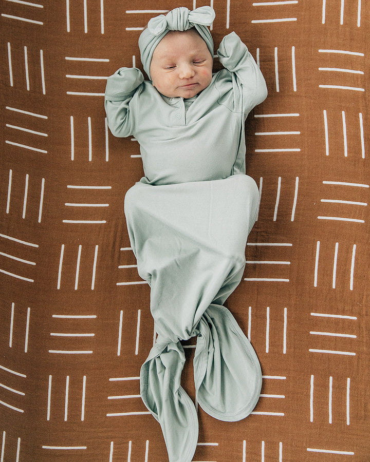 Sage Bamboo Knot Gown