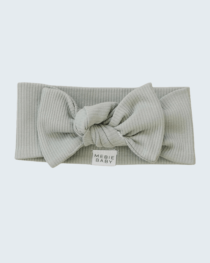 Sage Organic Cotton Ribbed Head Wrap