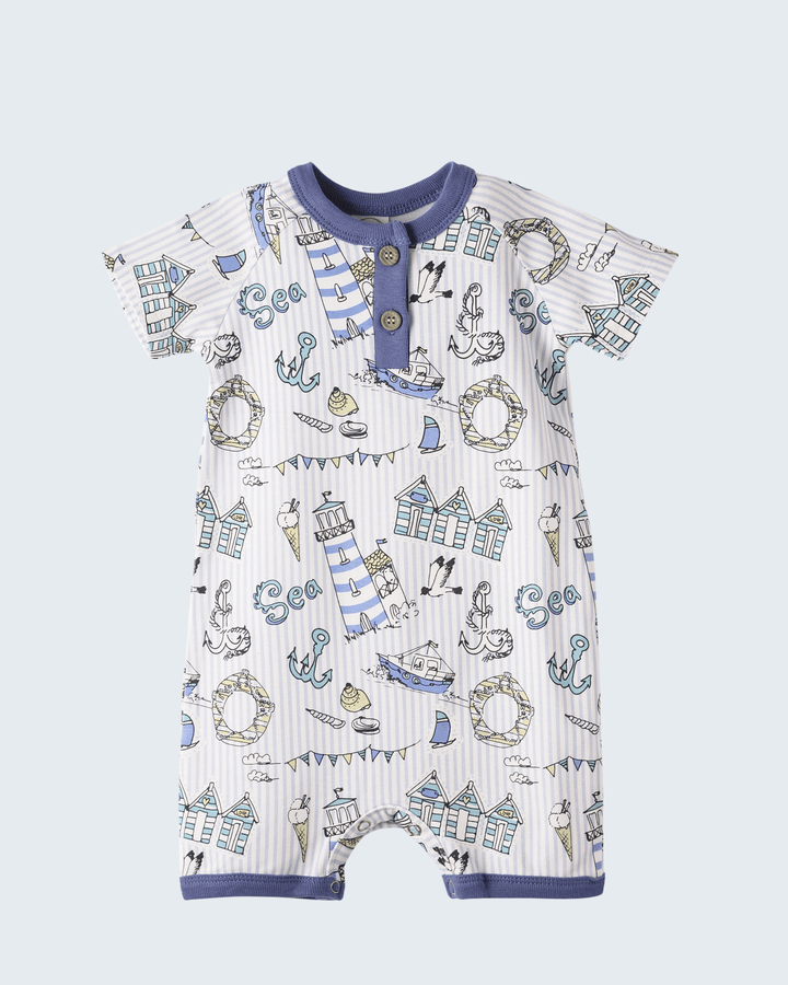 Seashore Bamboo Shortall Romper