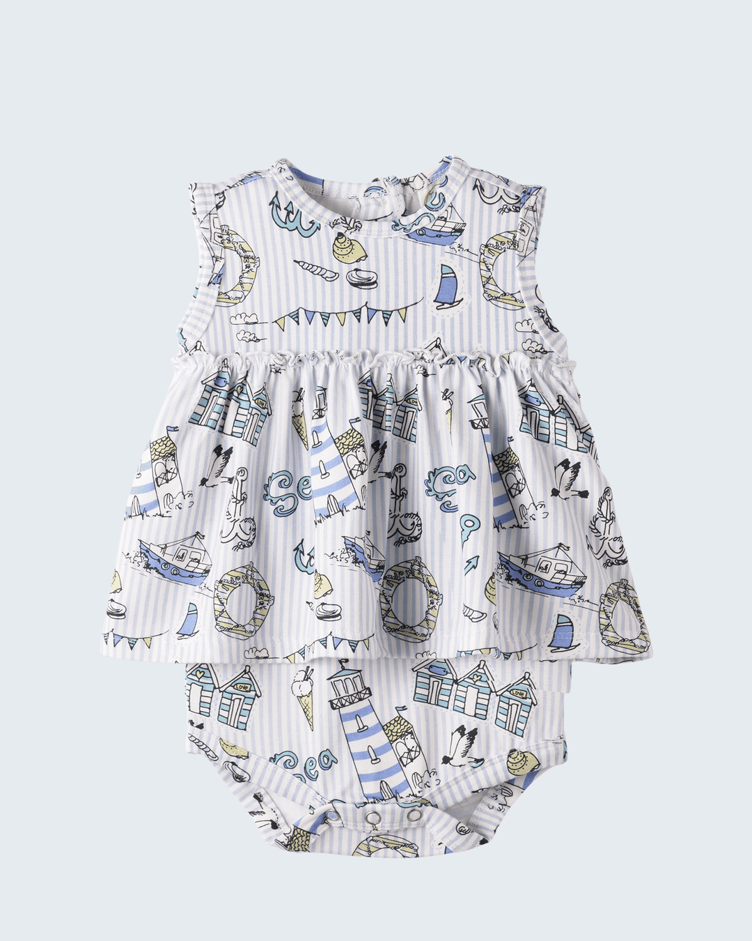 Seashore Skirted Bamboo Bodysuit