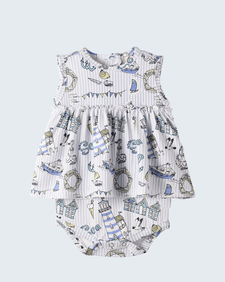 Seashore Skirted Bamboo Bodysuit
