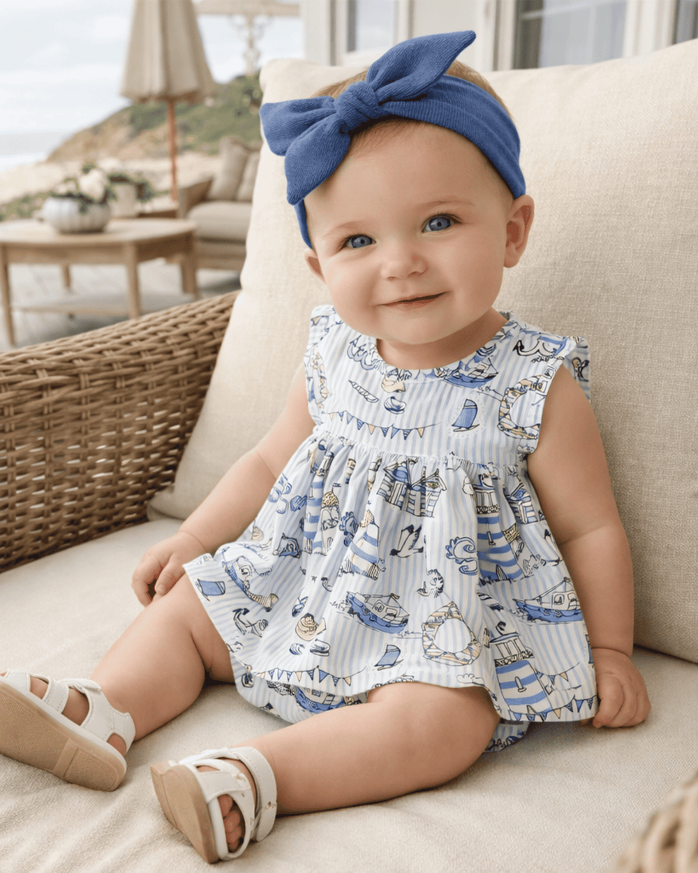 Seashore Skirted Bamboo Bodysuit
