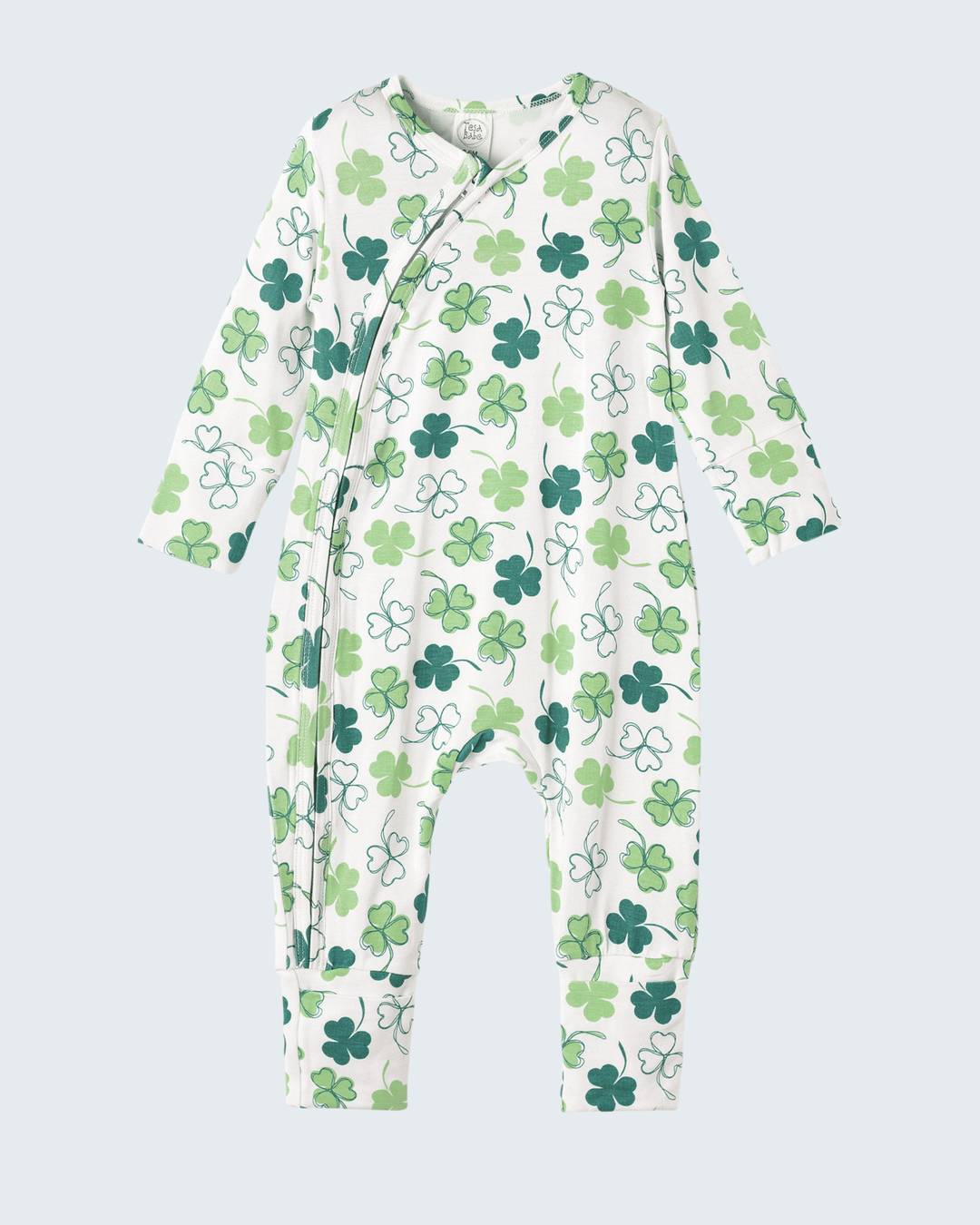 Clover bamboo zipper romper