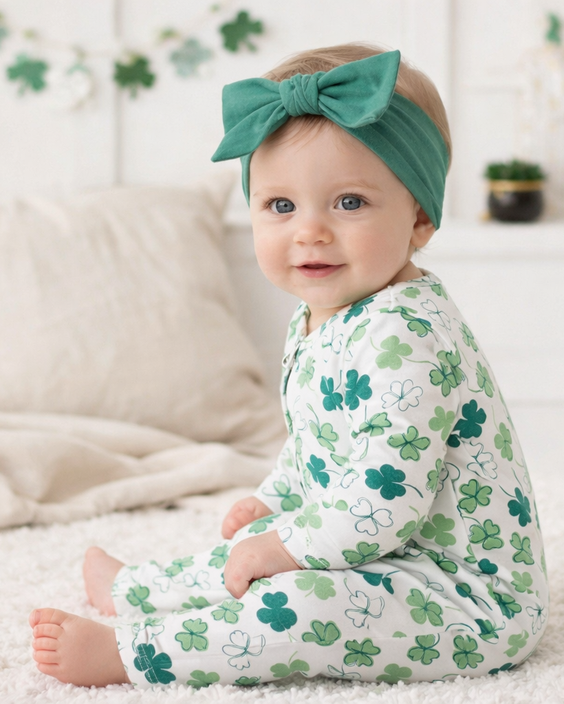 Shamrock Zip Romper
