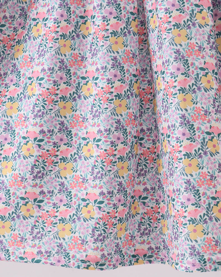 Summer Garden Smocked Ruffle Dress