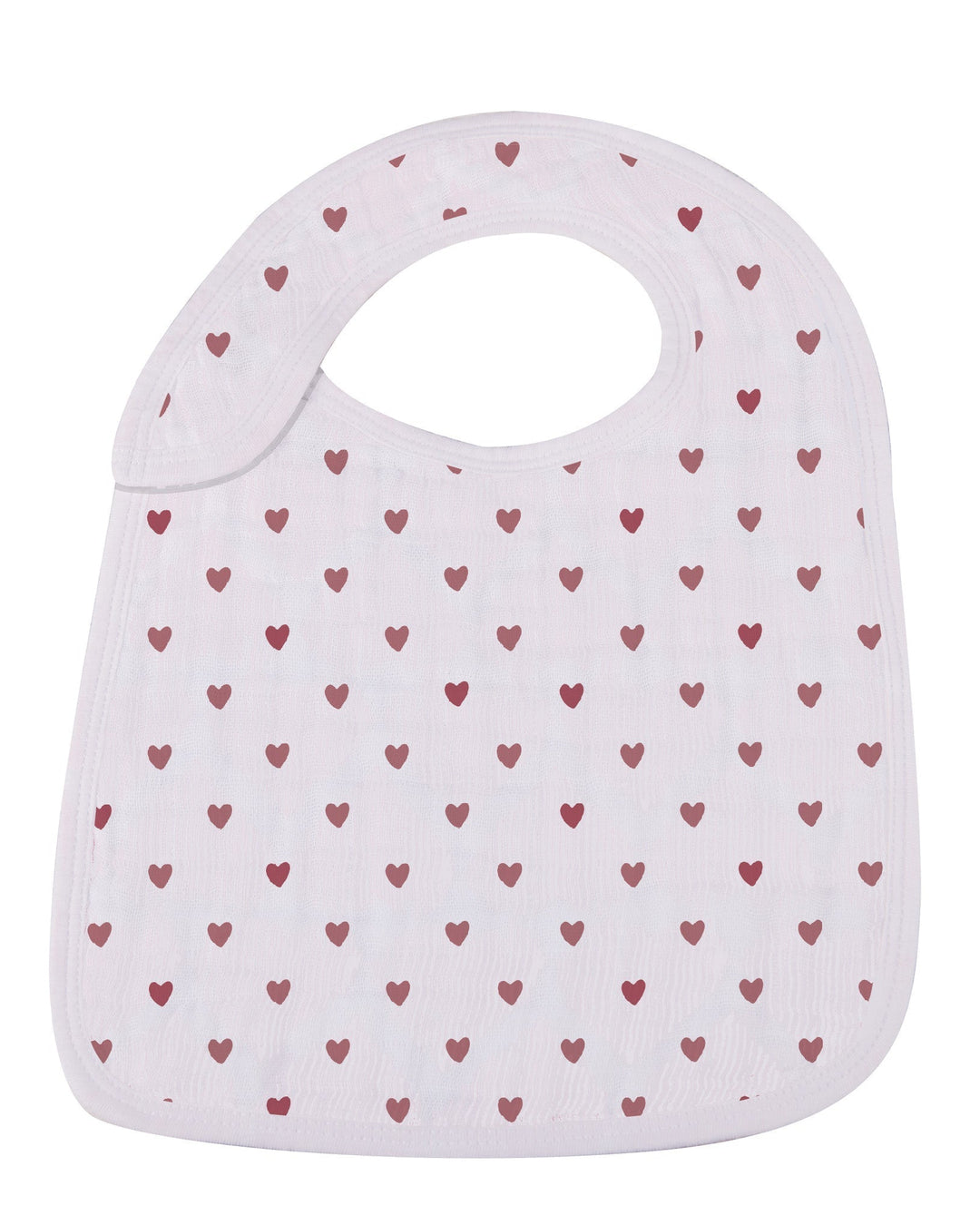Sweetheart Cherry Hearts Snap Bib 3 Pack