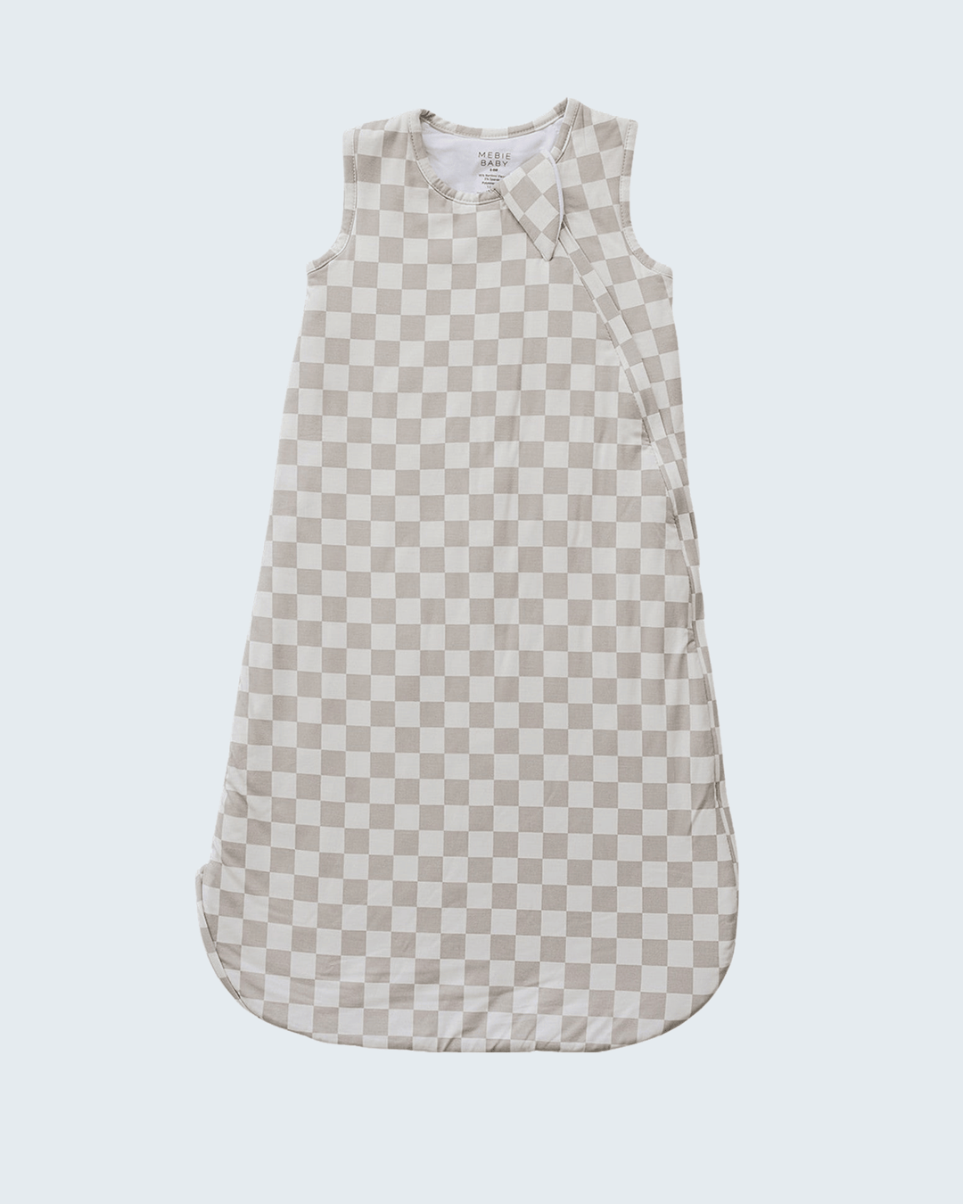 Taupe Checkered Bamboo Sleep Sack