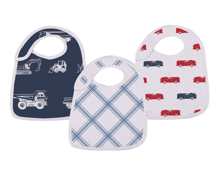 Things That Go Snap Bibs 3 Pack