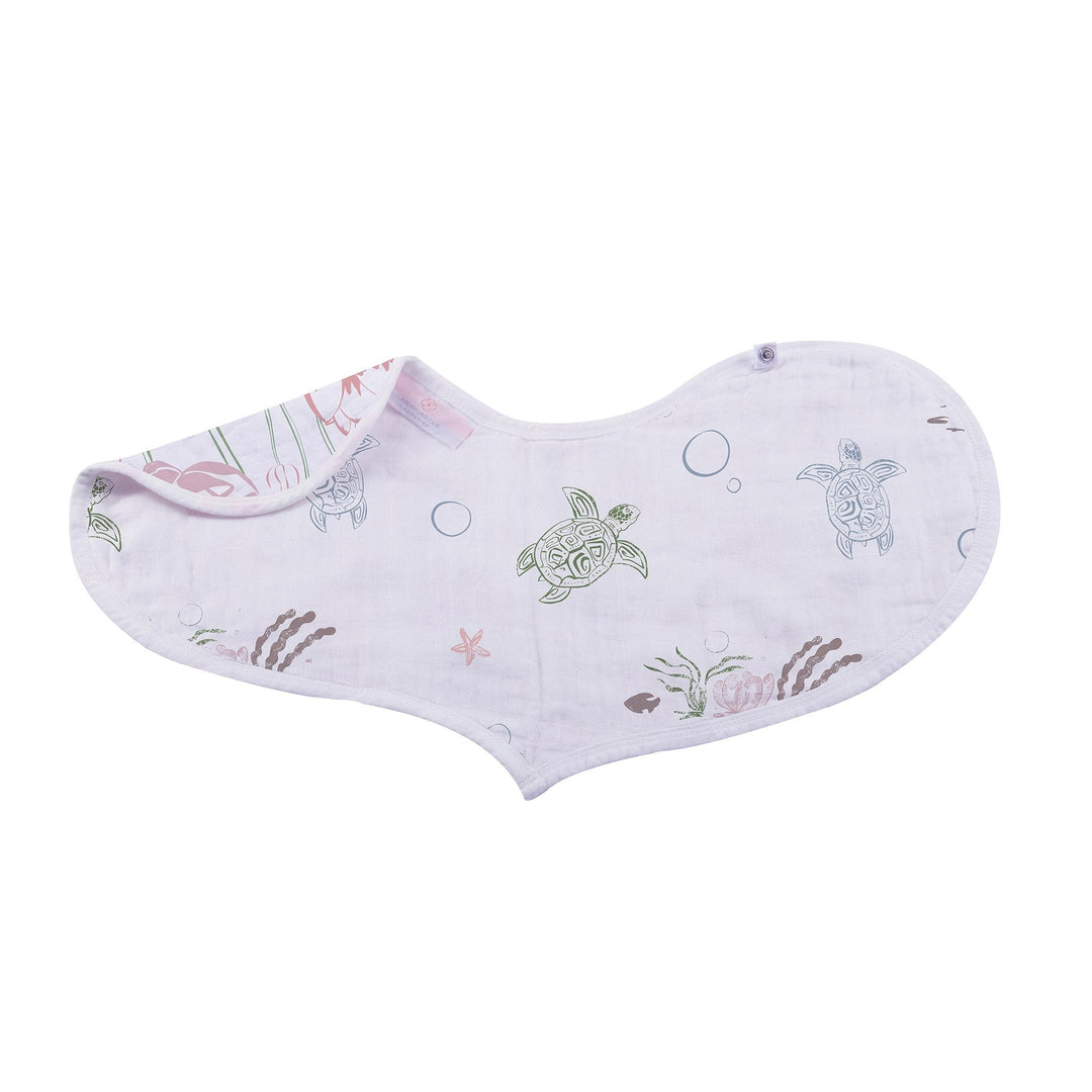 Under The Sea Bamboo Heart Bib 2 Pack
