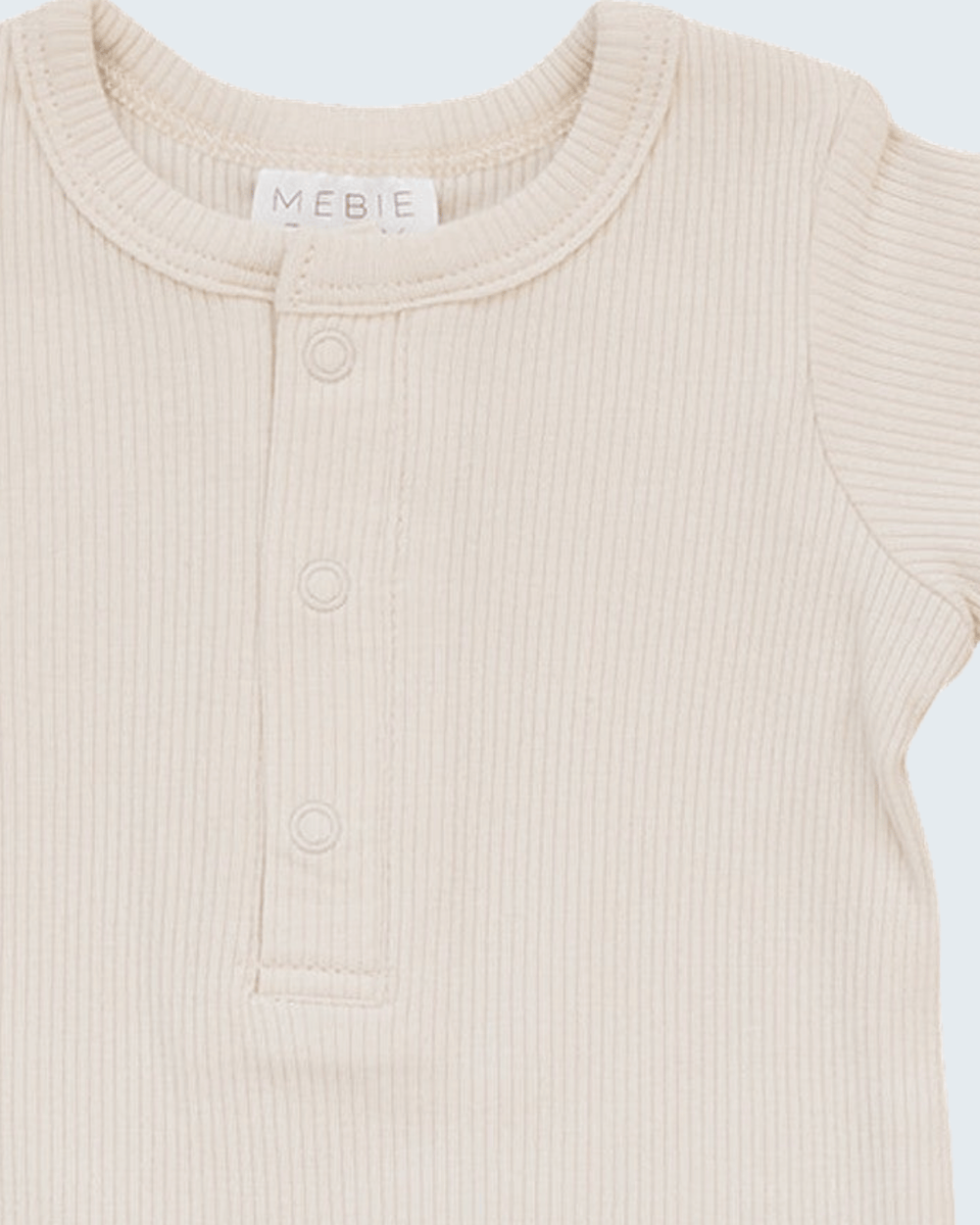 Ribbed baby bodysuit with snap closure