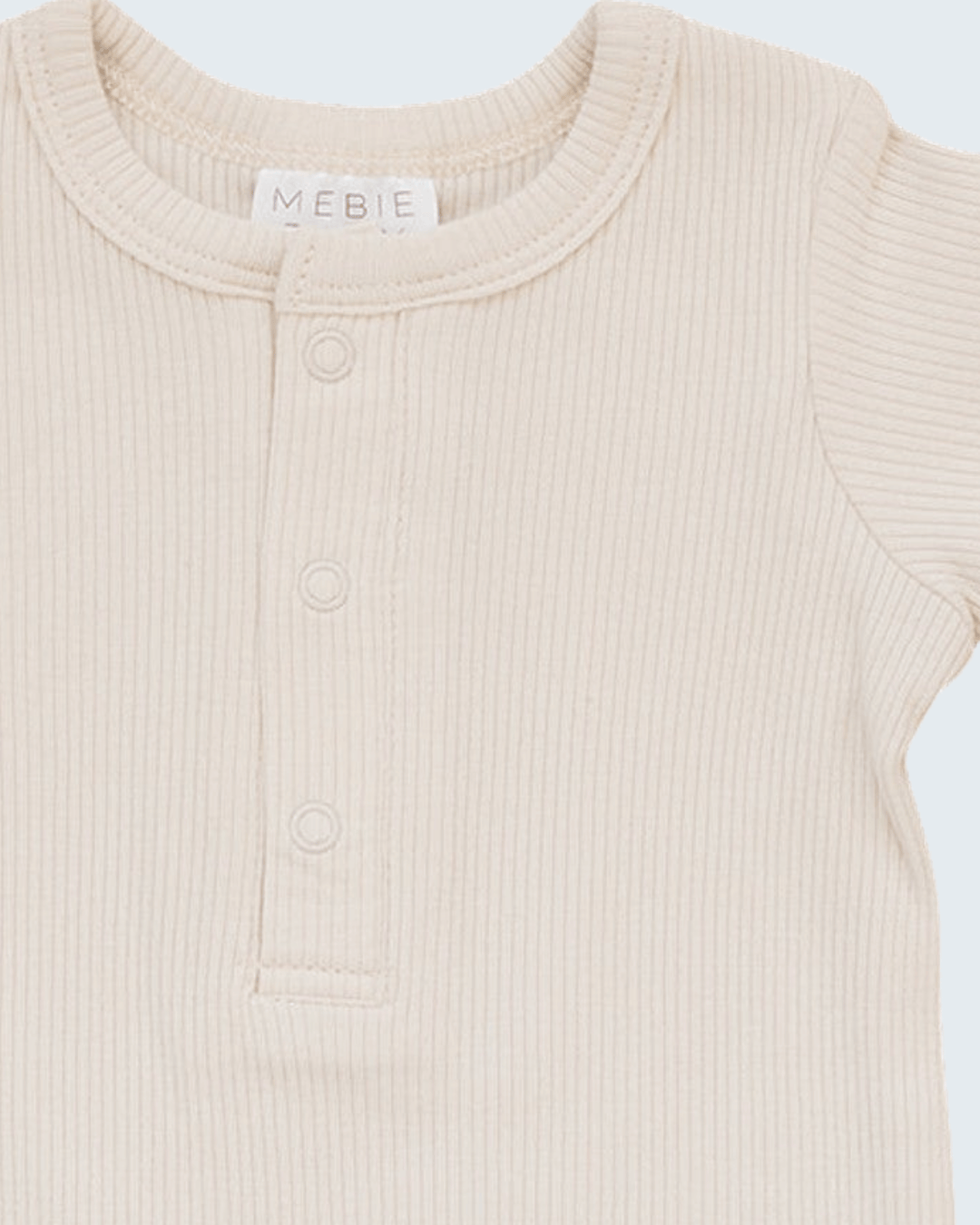 Ribbed baby bodysuit with snap closure