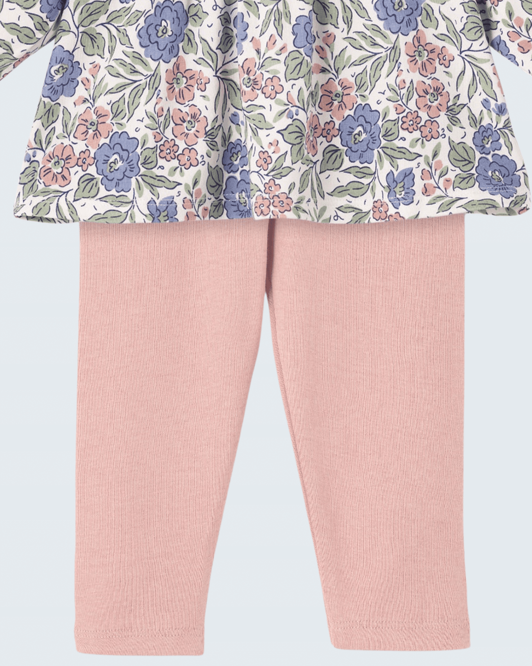 Pink knit leggings