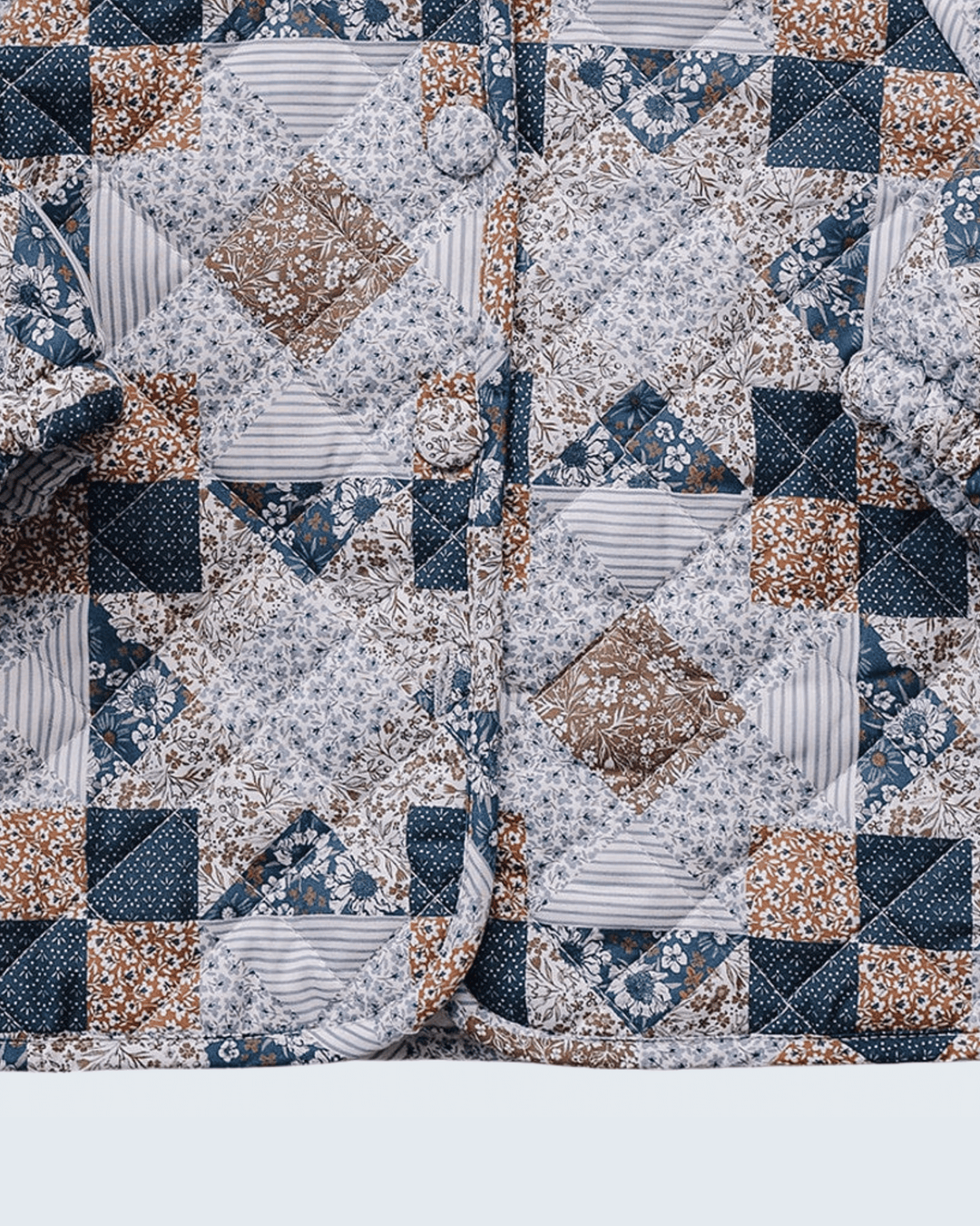 Vintage Patchwork Quilted Cotton Jacket