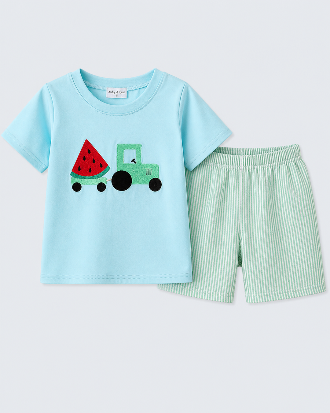 Watermelon truck shorts set for boys