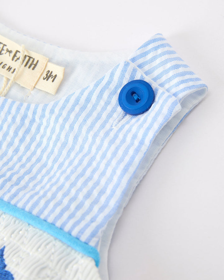 Baby boy stripe romper