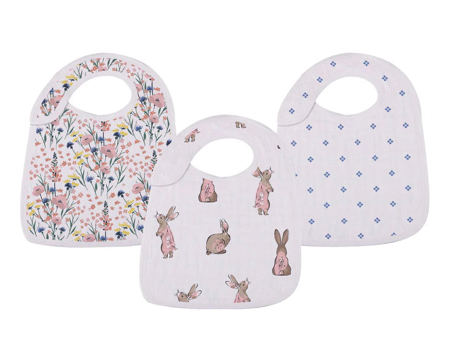 Wildflowers Snap Bibs 3 Pack