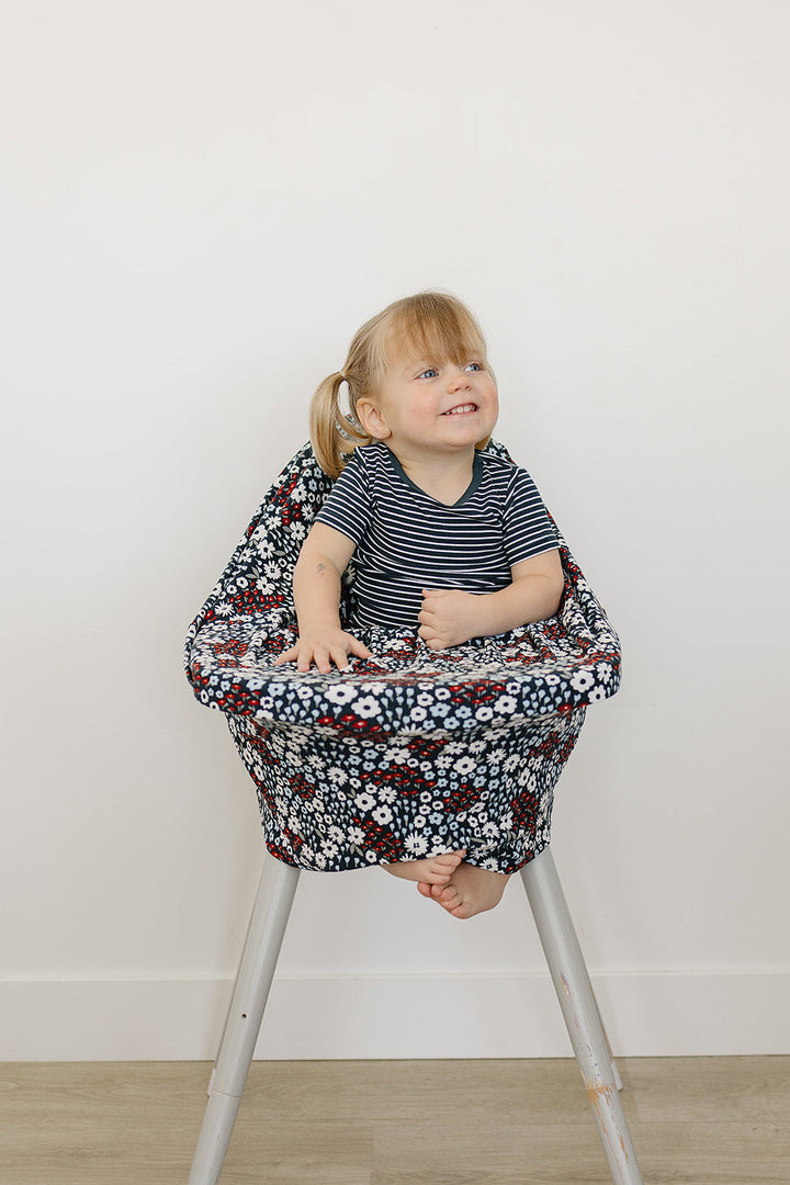 Americana Floral Ribbed Bamboo Multi-Use Cover