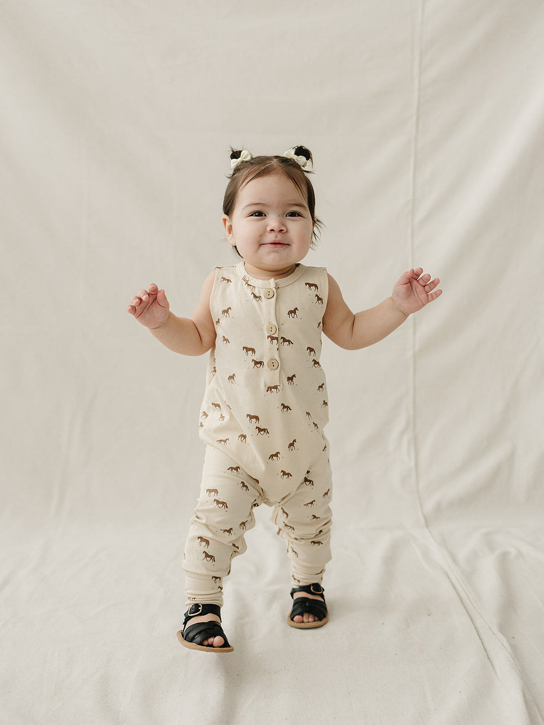 Horse Print Tank Romper