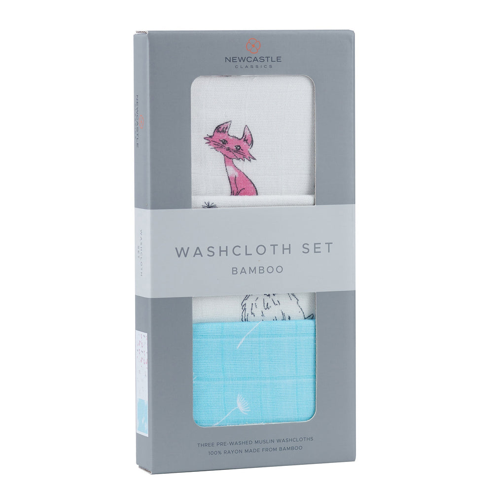 Dandelions Bamboo Washcloth Set 3 Pack