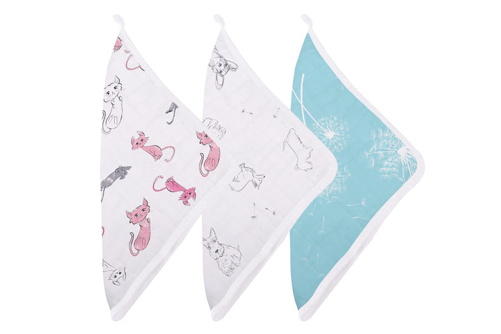 Dandelions Bamboo Washcloth Set 3 Pack