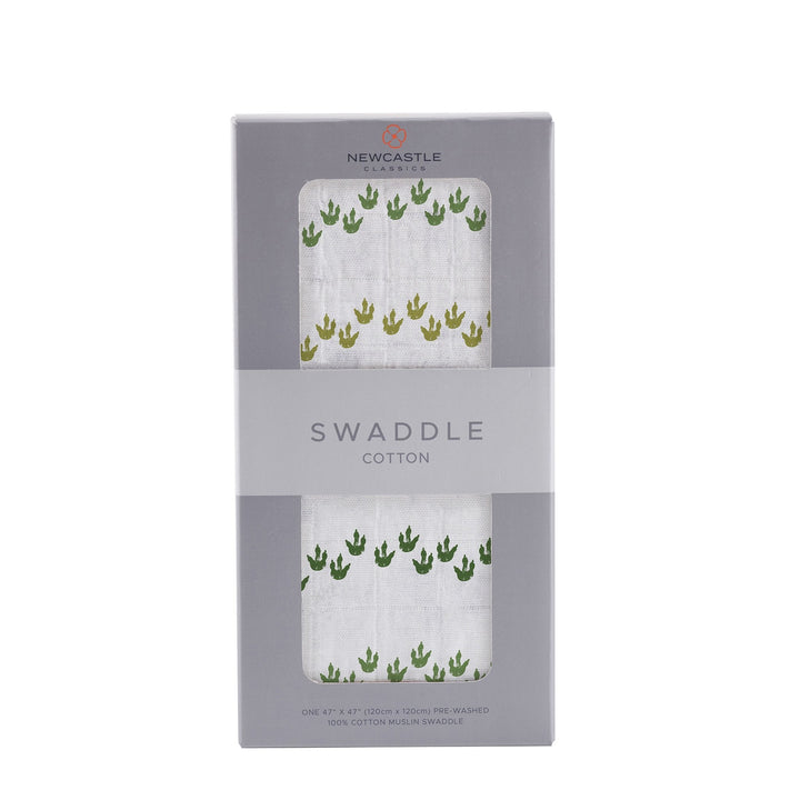 Dino Feet Muslin Swaddle