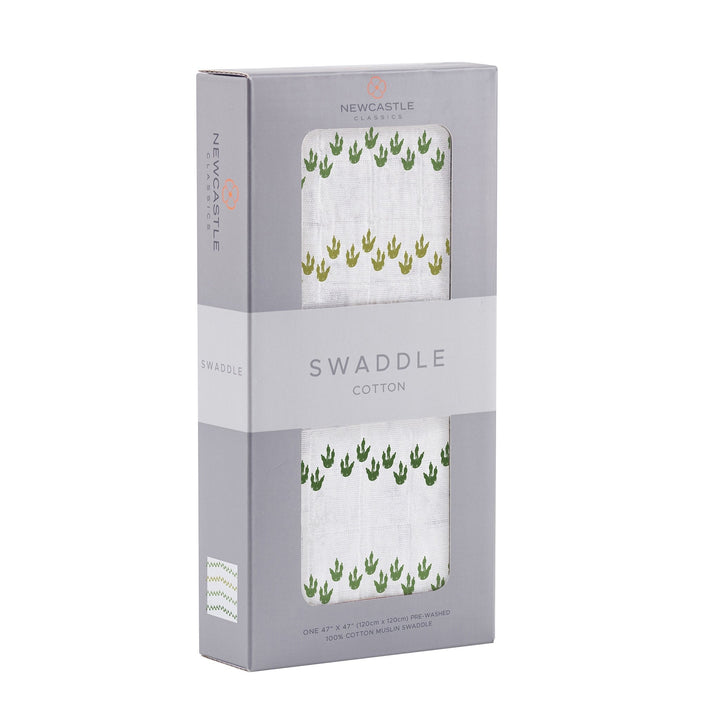 Dino Feet Muslin Swaddle