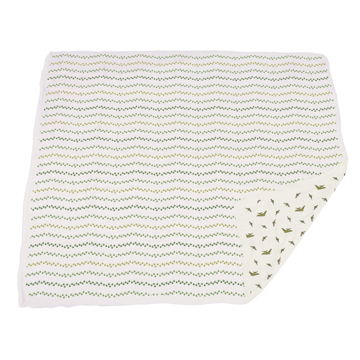 Dino Feet and Pteranodon Cotton Muslin Newcastle Blanket