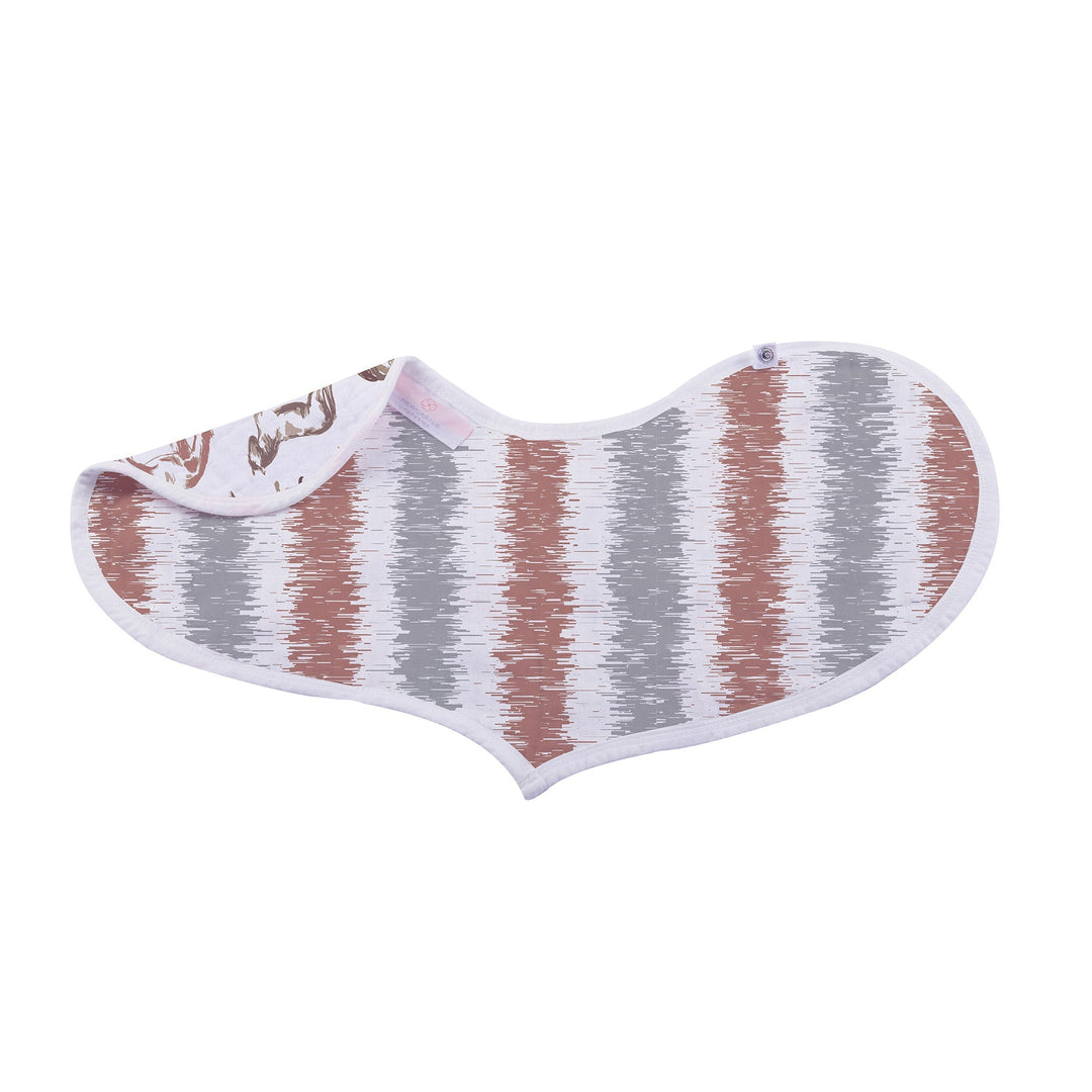 Desert Rose &amp; Wild Horse Cotton Heart Bibs 2 Pack