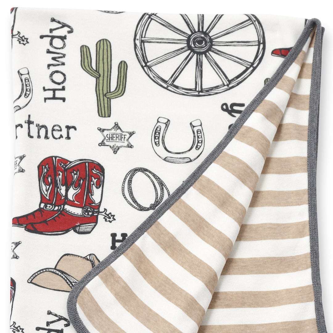 Howdy Partner Stroller Blanket