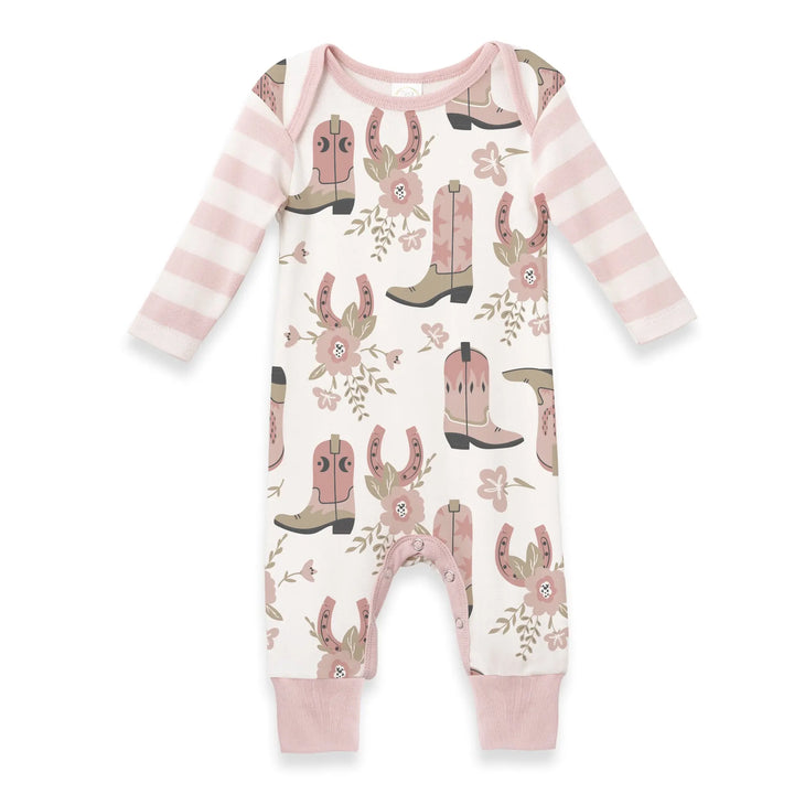 Pink Cowgirl Western Romper