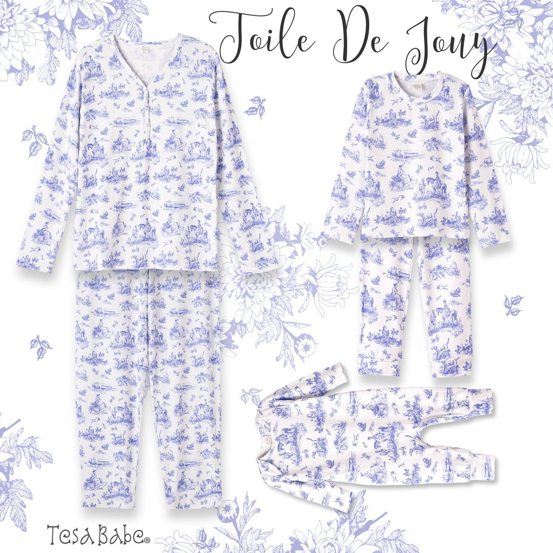 Toile de Jouy Bamboo Pajama Set