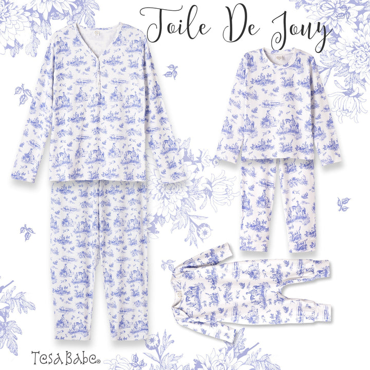 Toile de Jouy Bamboo Pajama Set